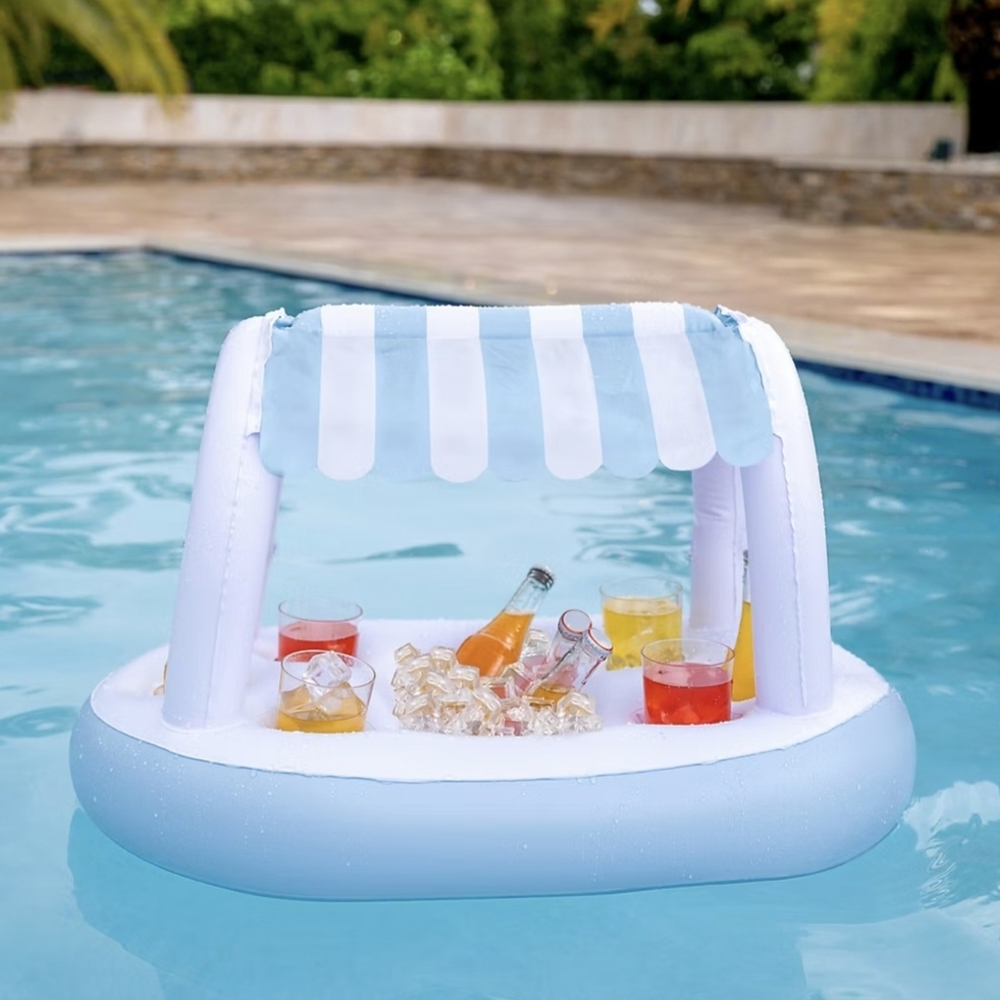 Pool Candy Floating Bar Canopy Buffet Cooler Beverage Chiller BNIB